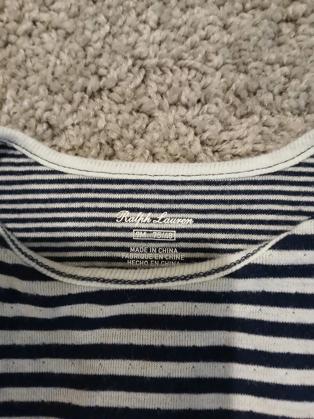 Ralph Lauren Navy Stripe & Solid Baby Clothing Lot